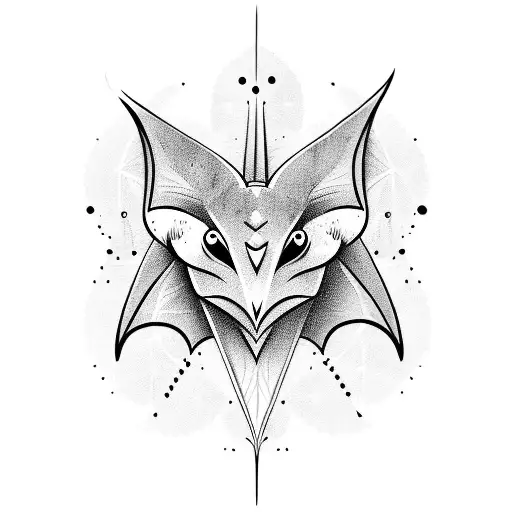 Bat In Neotribal Style