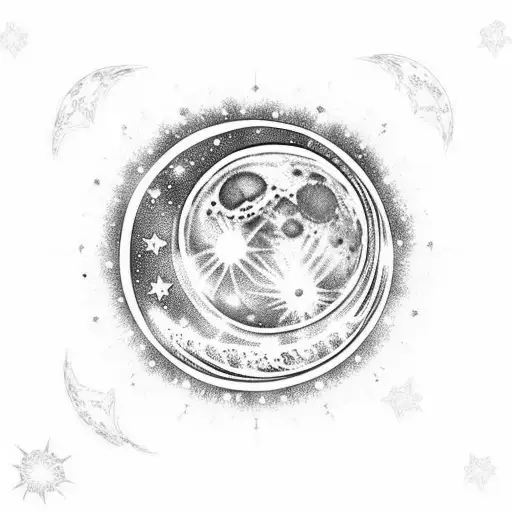 Moon Galaxy Artwork Back