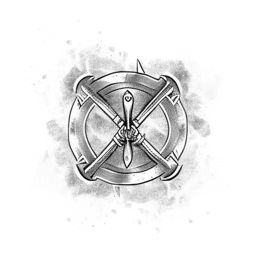 Viking Axe With The Nordic Runes Writing Toby