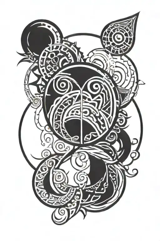 Karma Circle With Initials Of