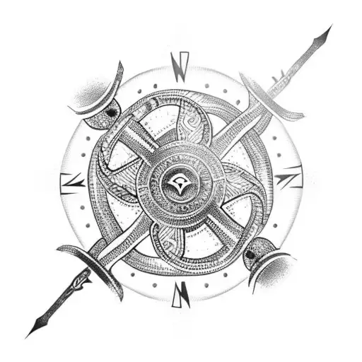 Viking Snake Compass