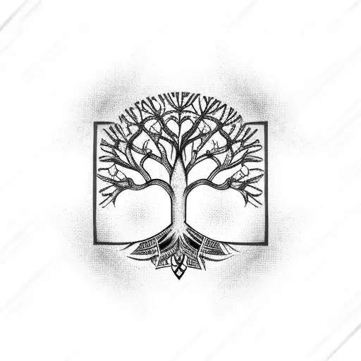 Tree Of Life With Hidden Letters