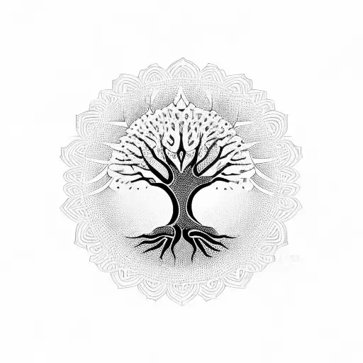 Tree Of Life With Hidden Numbers