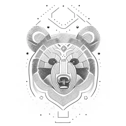 Create A Tattoo Of A Bear Head