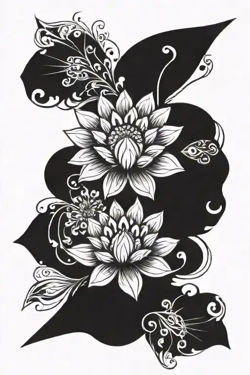 Daisy Flowers And Lotus