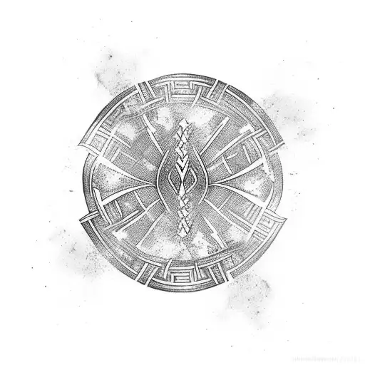 Norse Mythology Background Pattern