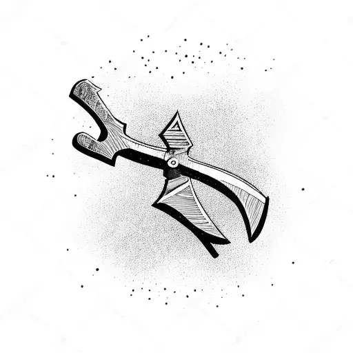 Nordic Axe With Oak Tree