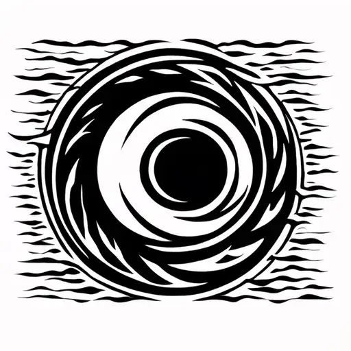 Moon And Water Element Symbol