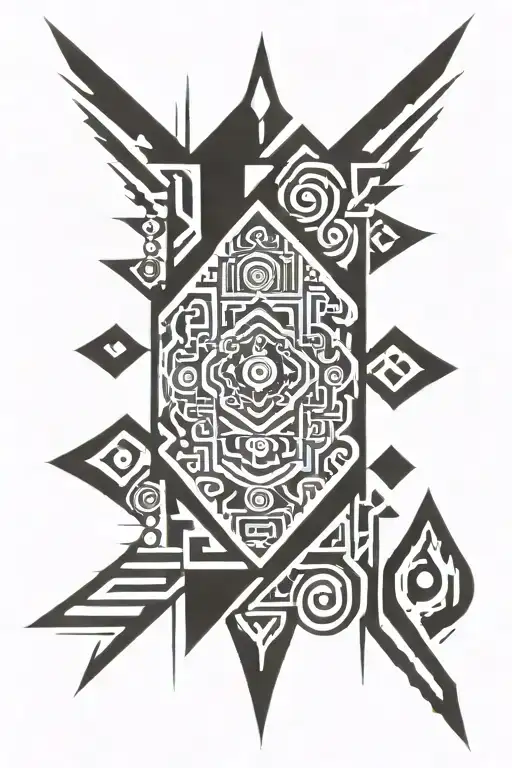 Aztec Tribal Design