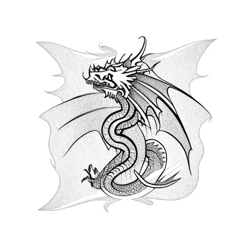 A Sleeve With A Dragon Saying Timms Across Thr Back Of It