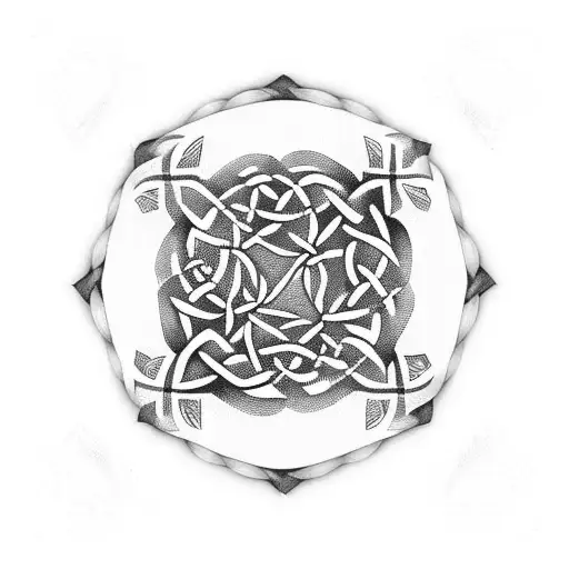 Celtic Spiral Mens Neck Wrap