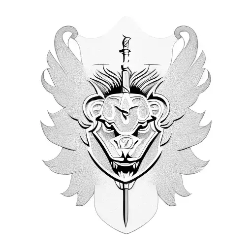 Winged Lion With Sword