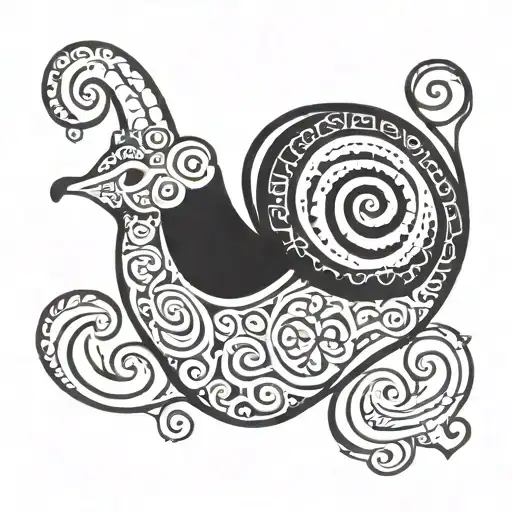 Snail With Shamrock Intertwined