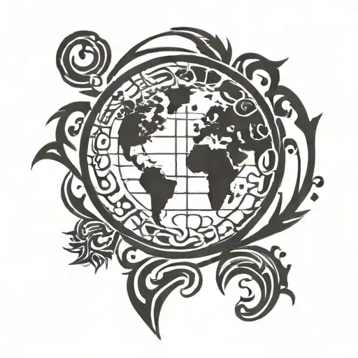 Crowned Earth Globe