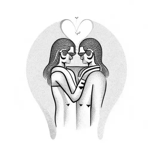 Man And Woman Hugging At Beach Surrounded By 5 Hearts