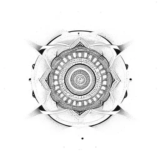 Virgo Sign With Mandala