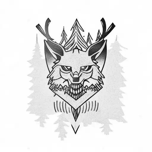 Drinking Wine And Eating Pizza In A Forest