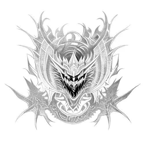 Cyber Tribal Dragon Of Rage