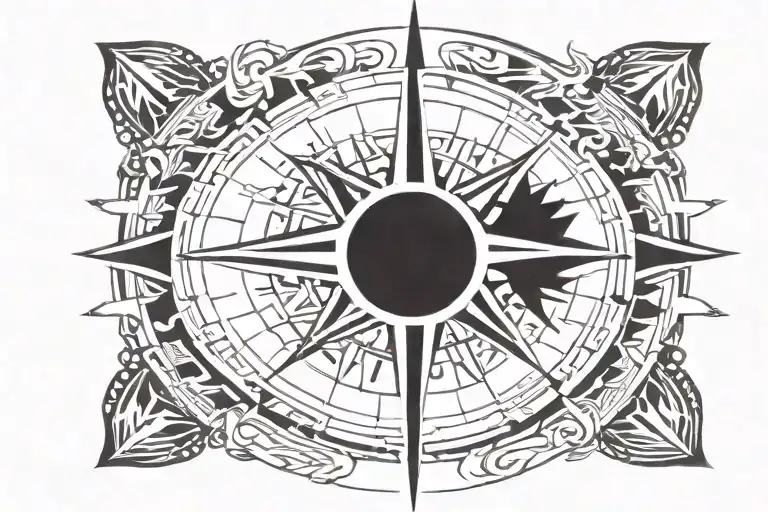 Compass Pointing West