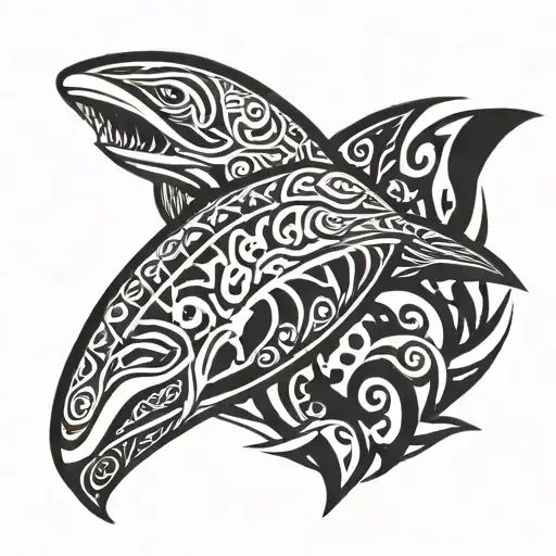 Manga Ray Turtle Shark Dolphin Anchored