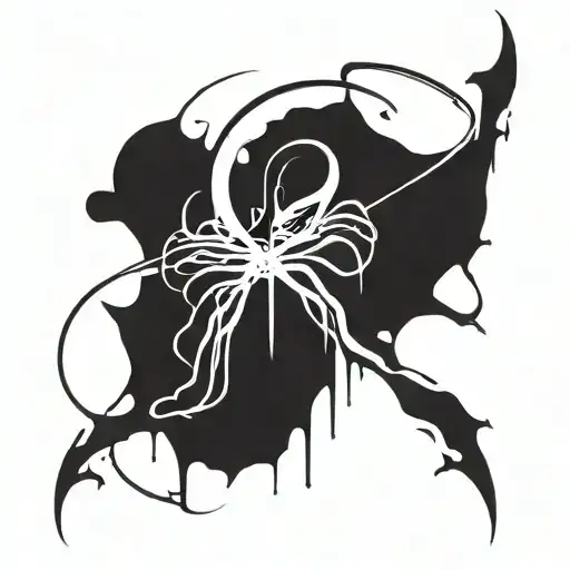 Create A Slim But Neotrival And Blackwok Style Slenderman Operator Symbol