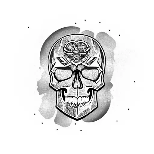 Skull With Gangsta Rap