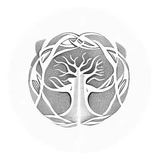 Tree Of Life With Lilies