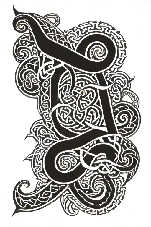 Celtic Knotwork Design Incorporating