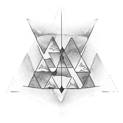 Triangle With Water Tribal