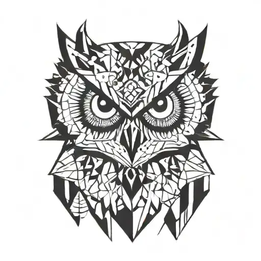 Owl Geometric Shapes