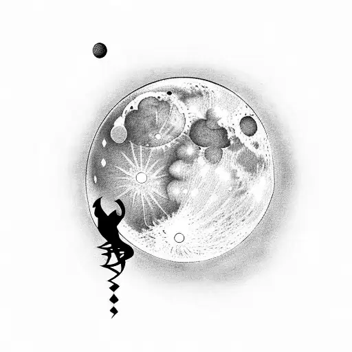 Mooncalf Looking At The Moon