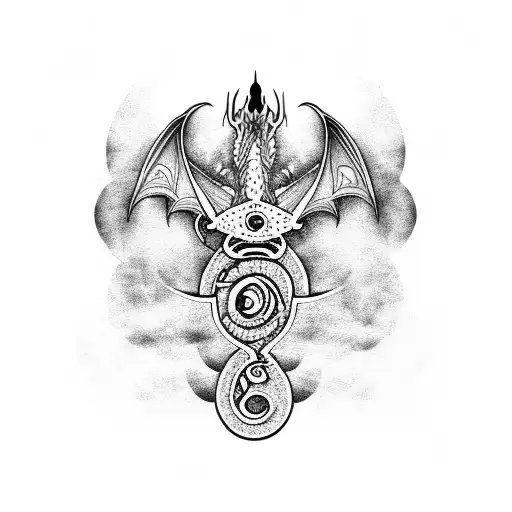 Dragon Flyt In The Cloudy