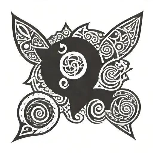 Irish Tribal Symbols Incorporated Into The Design
