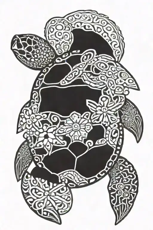 Sea Turtle With Names Thomas And Rhett