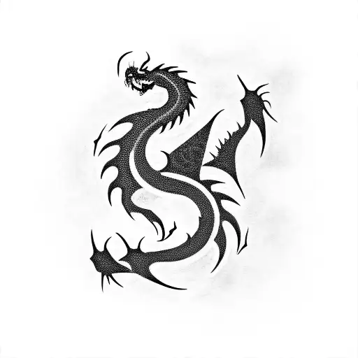 Simple Black Dragon