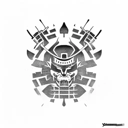 Samurai With Words Of Bushido