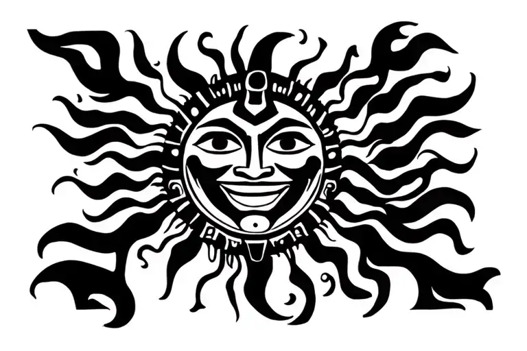 Sun God Yarilo With A Smile