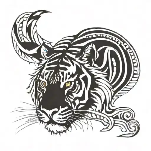 Linspiration Tiger Tattoo Tribal