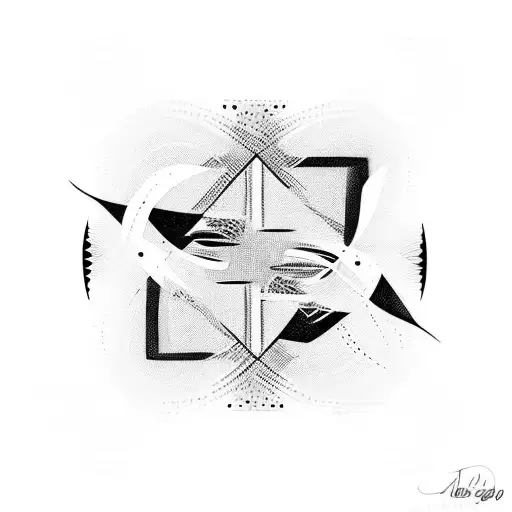 Argentine Tango Abstract Line Art