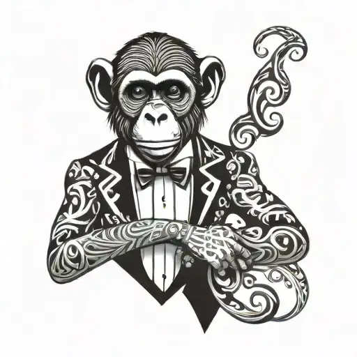 Monkey In A Tuxedo