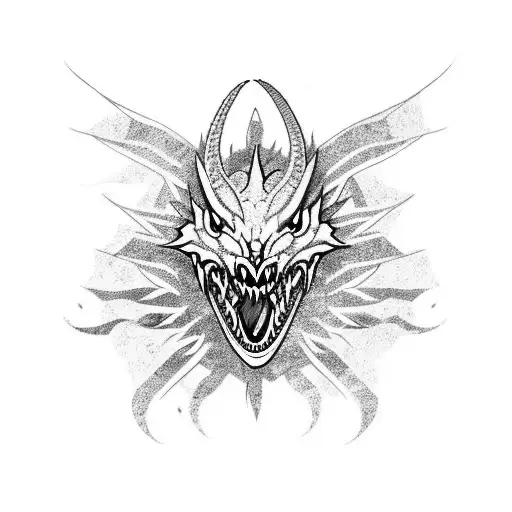 A Fierce Dragon Engaged In A Battle With A Phoenix