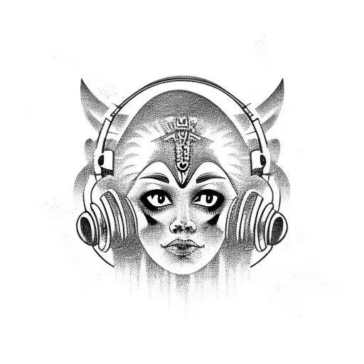 Angel With Headphones