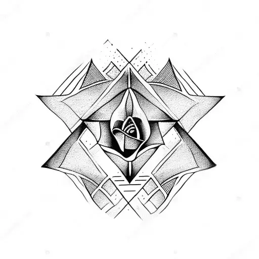 Triangle With Rose