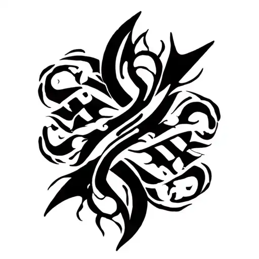 Osage Tribal Tattoo Design On The Shoulder And Then Tattoos On The Bicep