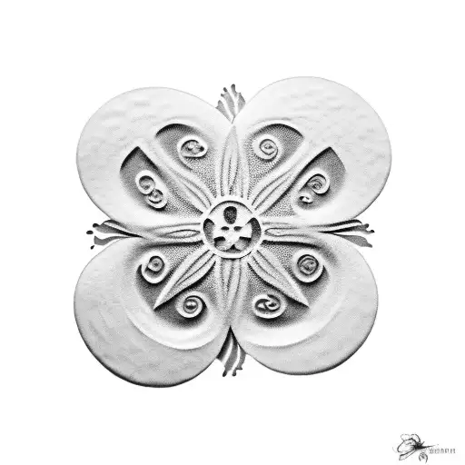 Sand Dollar With Scroll Work