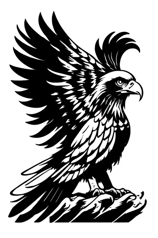 Eagle With Praying Hands