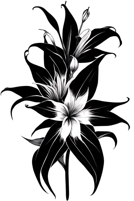 Inturprative Spider Lilies Masculine Sharp Lines