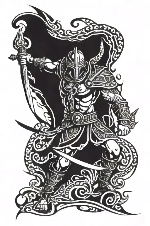 Viking Warrior Battling