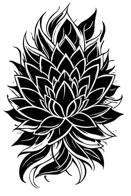 Lotus Flower Surrounded