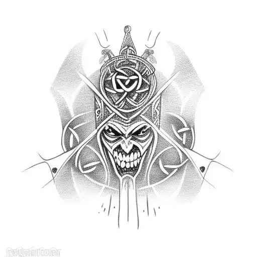 Vampire With Celtic Design